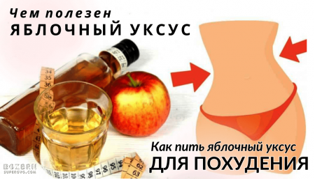 Чем полезен яблочный уксус? Как пить яблочный уксус для похудения?